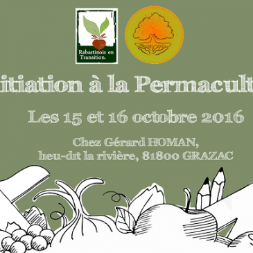 15/10/2016 – Stage « Initiation à la permaculture » (2 jours)
